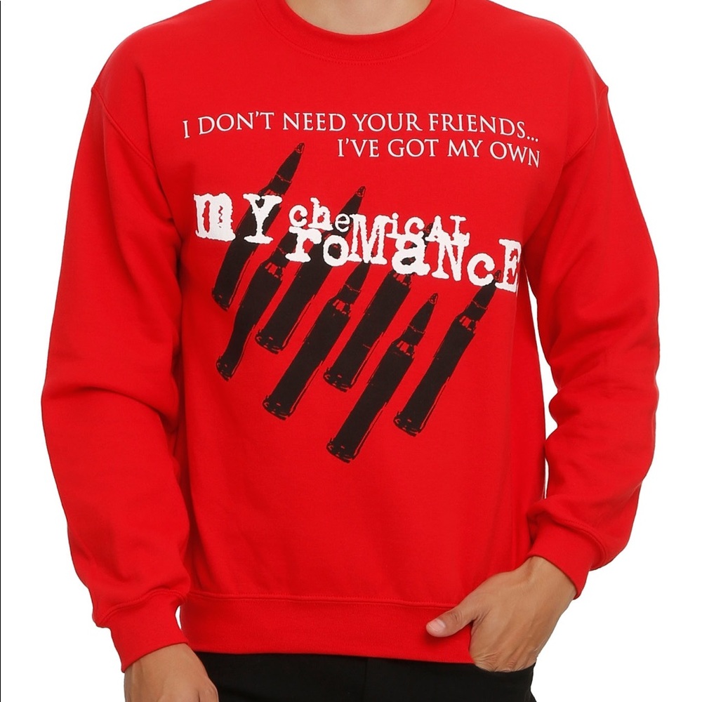 My Chemical Romance red sweatshirt